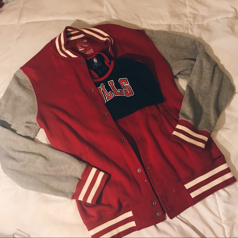 Red bomber Sweater